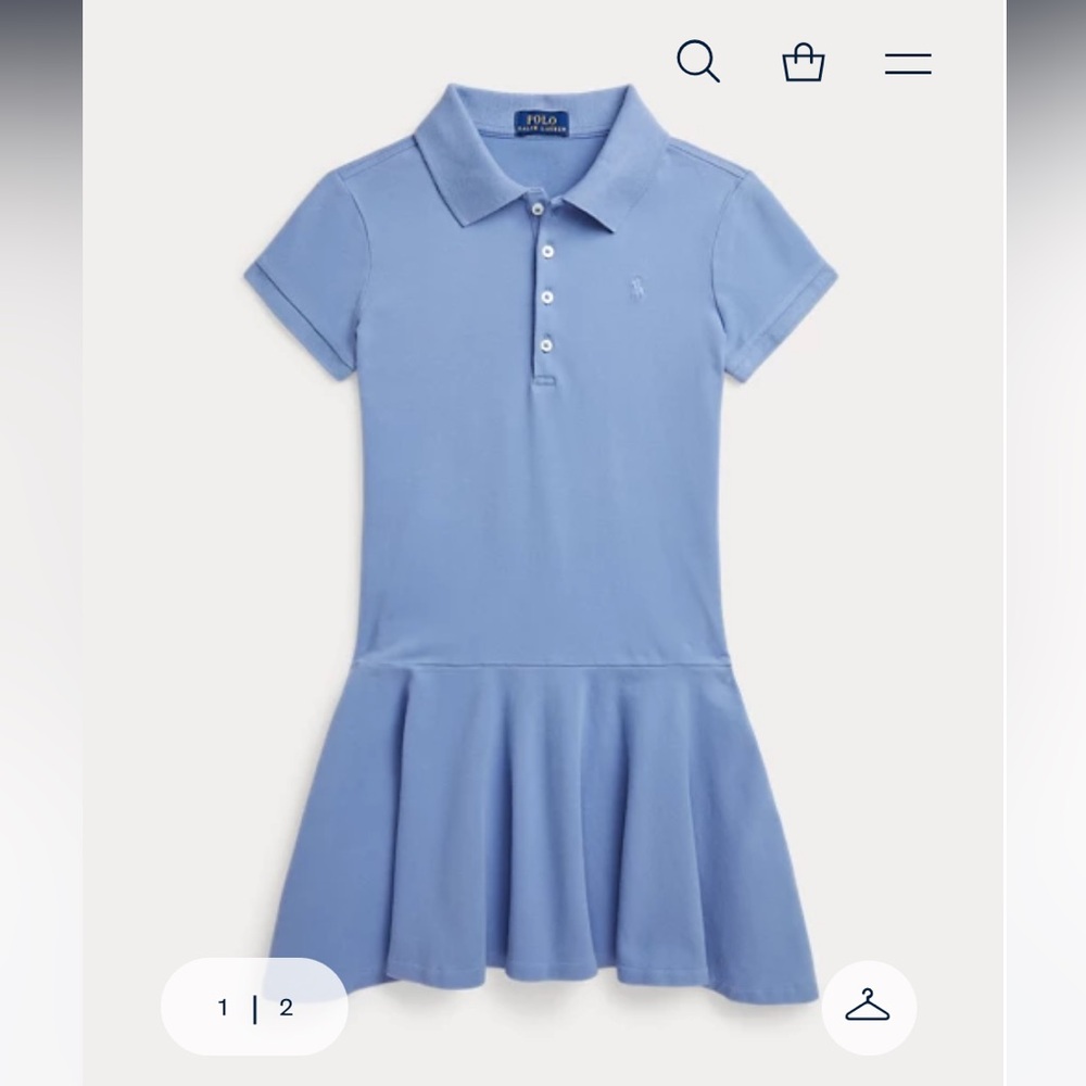 Polo Ralph Lauren Gurls Stretch Mesh polo dress